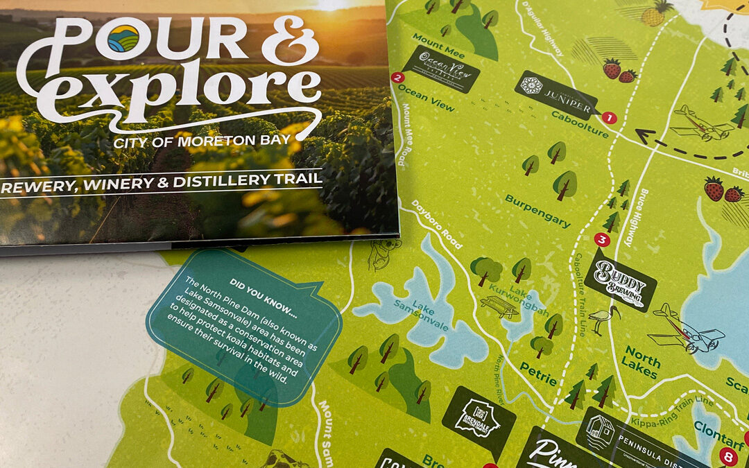 City of Moreton Bay Council: Pour & Explore – Craft Beer, Wine & Distillery Trail Map